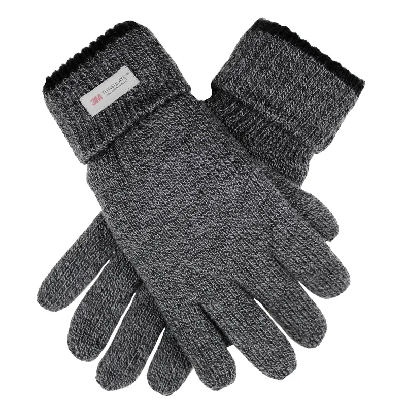Dents Men’s Heritage Knit Gloves – Thinsulate-Lined with Rollover Cuff Design