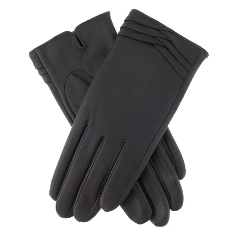 Dents Women’s Katrina Folded-Cuff Gloves – Soft Black Winter Style