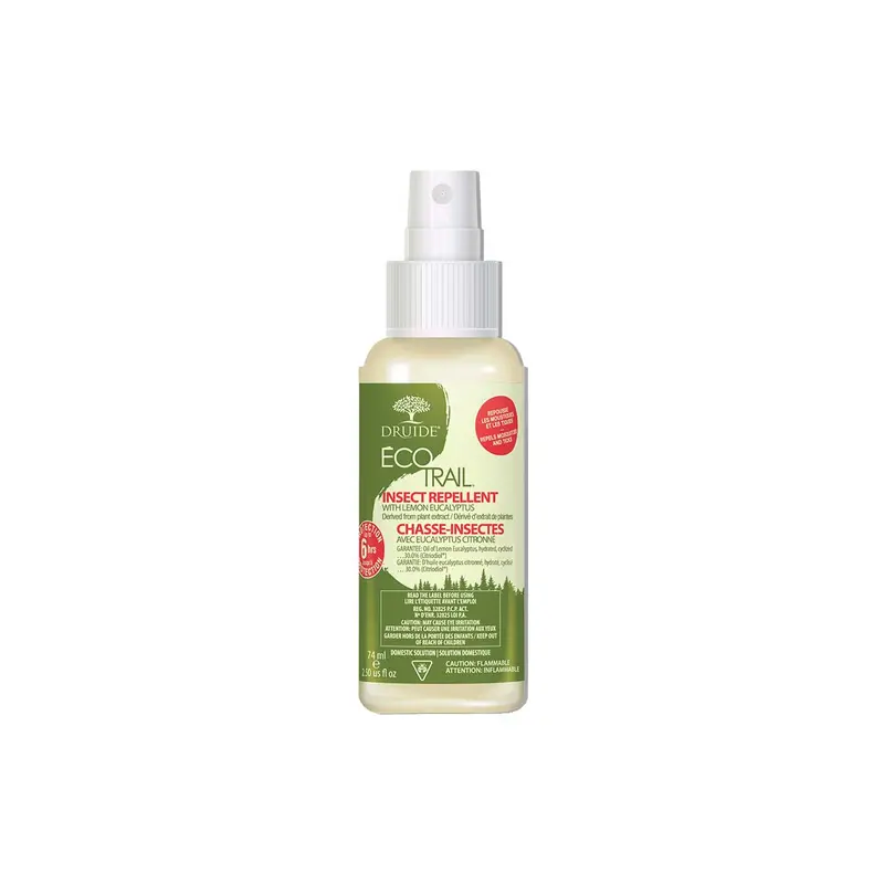 Druide EcoTrail Natural Insect Repellent Spray – DEET-Free Formula