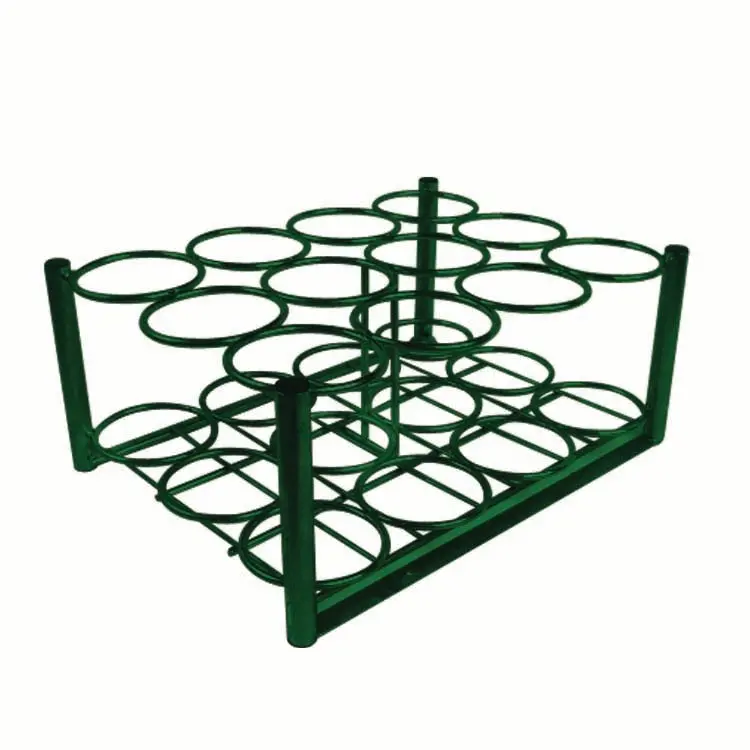 E-Size Cylinder Stand – High-Capacity 12-Bottle Oxygen Rack