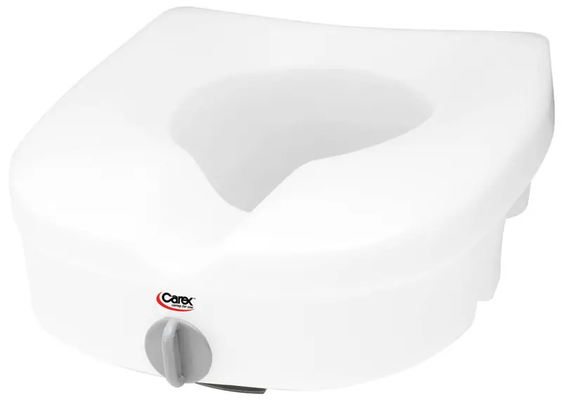 E-Z Lock Raised Toilet Seat – Tool-Free Installation, 4″ Height