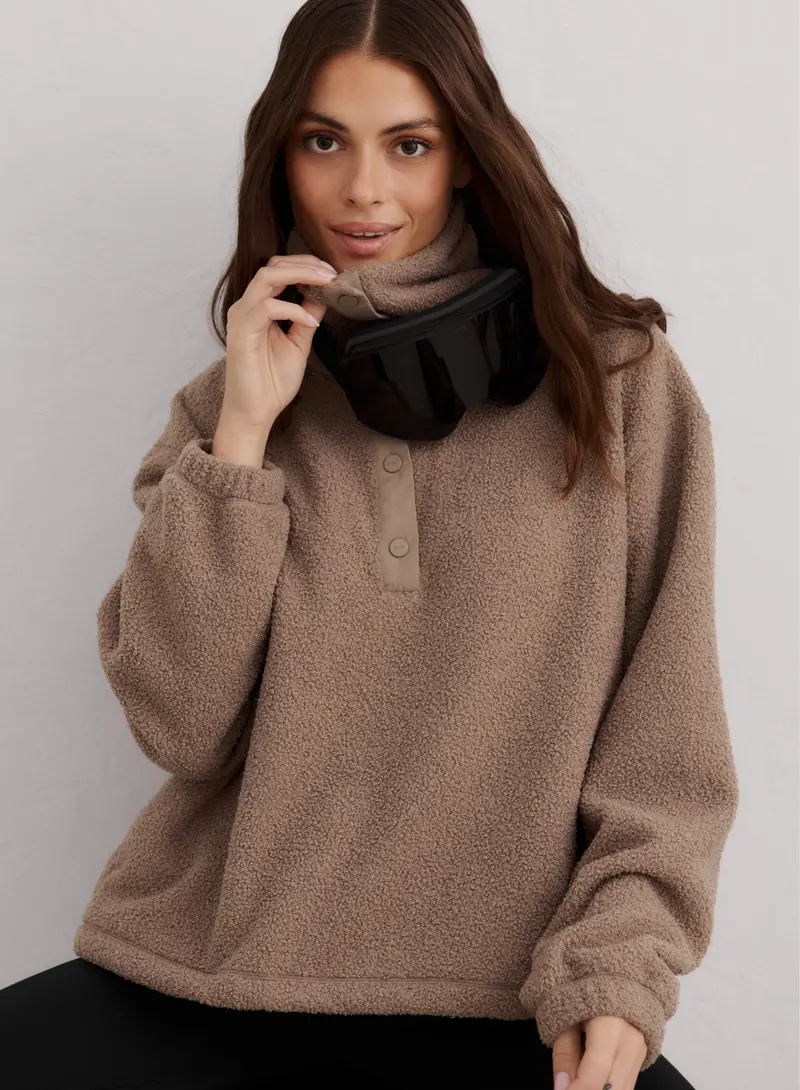 Espresso Soft Polar Fleece Layering Top