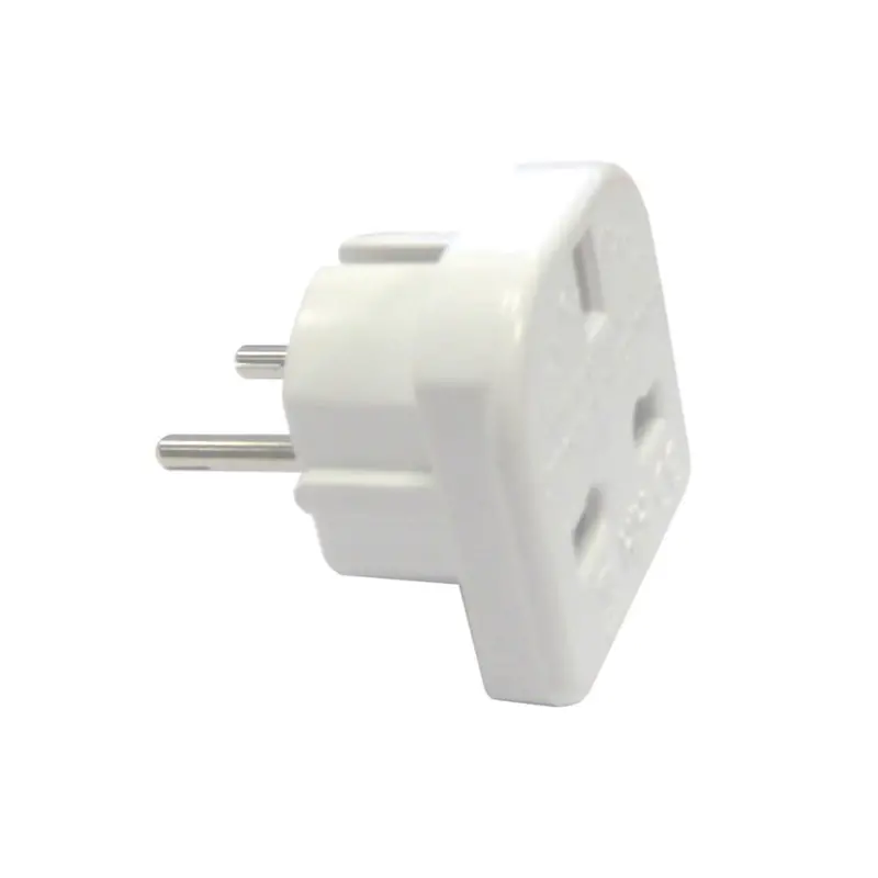 EU to UK Plug Travel Adapter with USB Ports