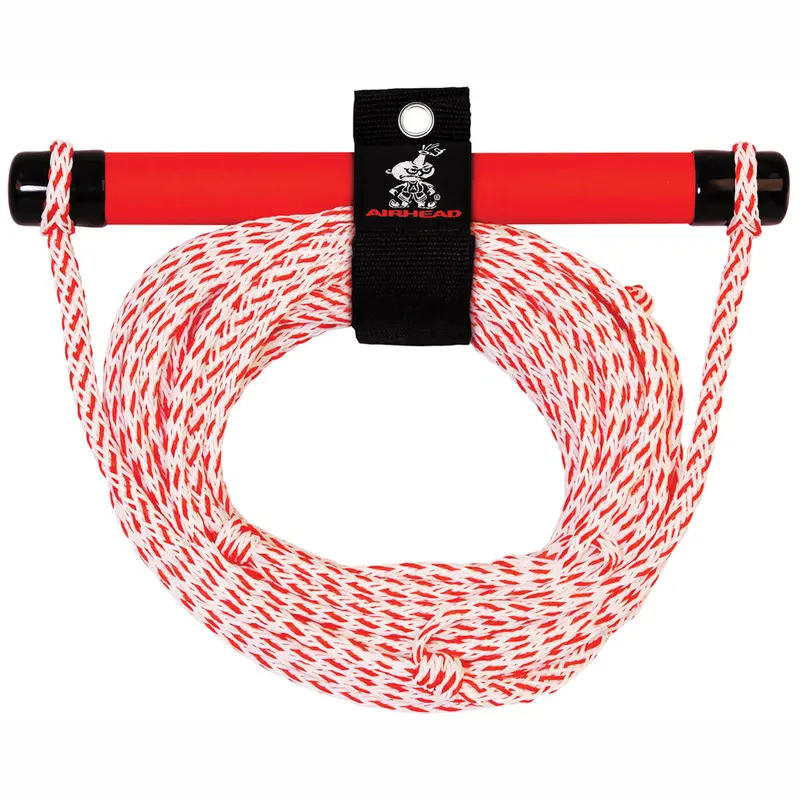 EVA-Grip Water Ski Tow Rope – 75-Foot Red Line