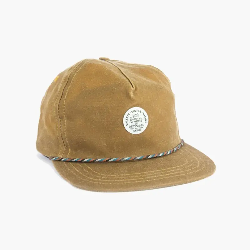 Everywhere in Between Waxed 5-Panel Field Tan Cap