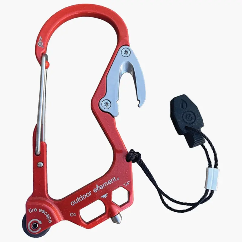 Fire Escape Keychain Carabiner Tool