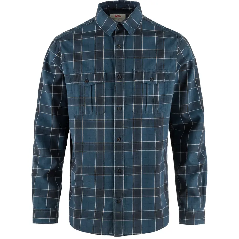 Fjällräven Ovik Travel Shirt – Long-Sleeve Sustainable Cotton Blend