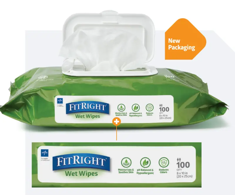 Flip-Top Aloe Wet Wipe Dispenser Pack – 48 Count