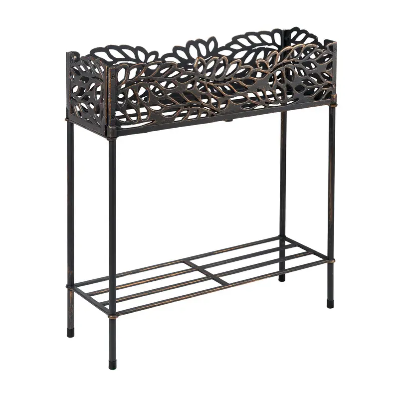 Flora-Designed Outdoor Flower Box Stand – Botanical Garden Style