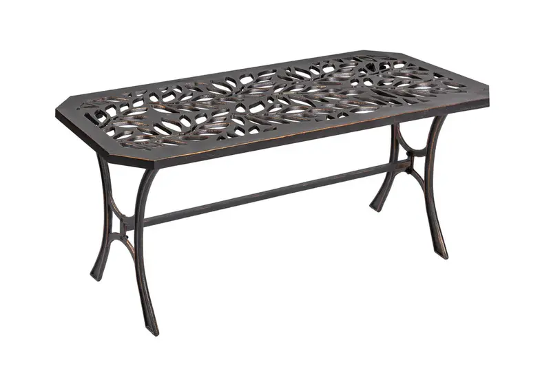 Flora-Embellished Outdoor Coffee Table – Garden-Friendly Living Space