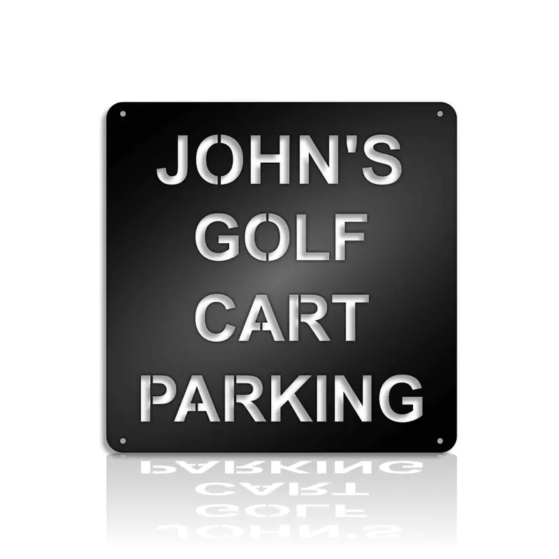 Golf Cart Parking Sign – Personalized with Name or Monogram