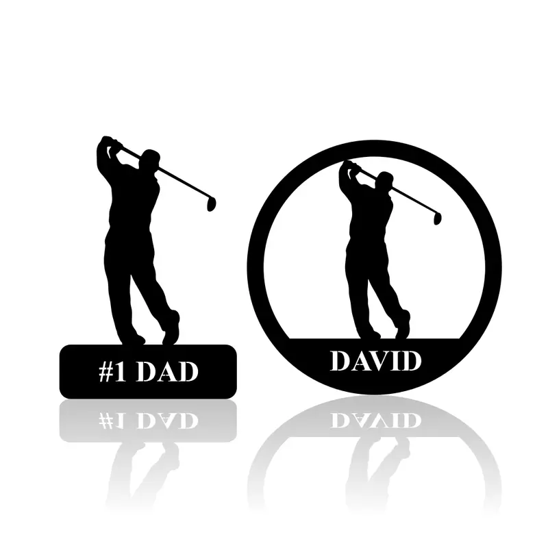 Golfer Silhouette Wall Art – Sporty Home or Office Decor
