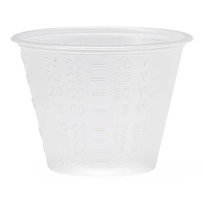 Graduated 1 oz Plastic Medicine Measuring Cup – Case of 5000