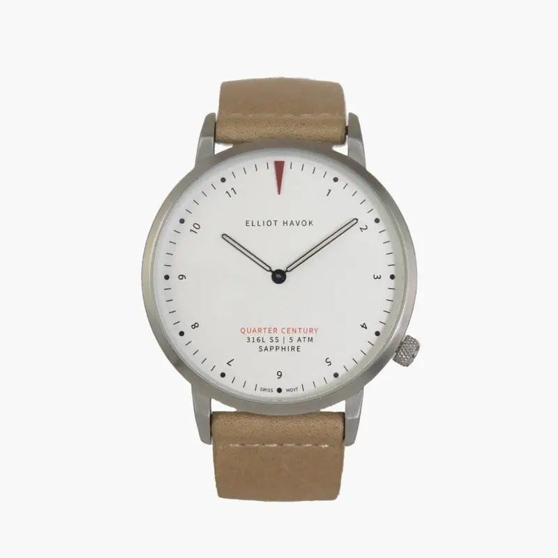 Graphite Steel Quarter Century Analog Watch