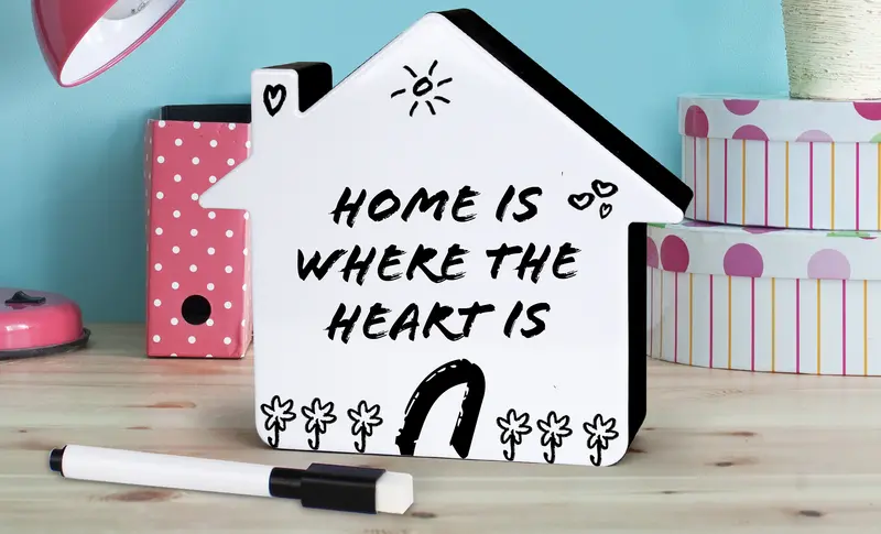 Hearth & Haven Mini LED Memo Board – Compact Light-Up Message Sign