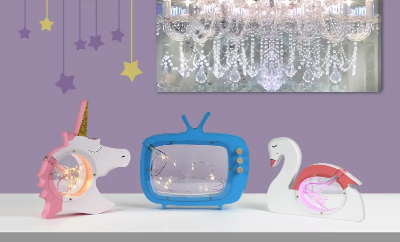Hearth & Haven Wooden Kids’ Night Light – Tabletop Soft Glow Design