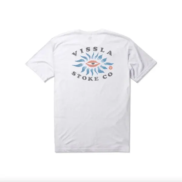 Heathered Cotton Relaxed Fit Tee – White