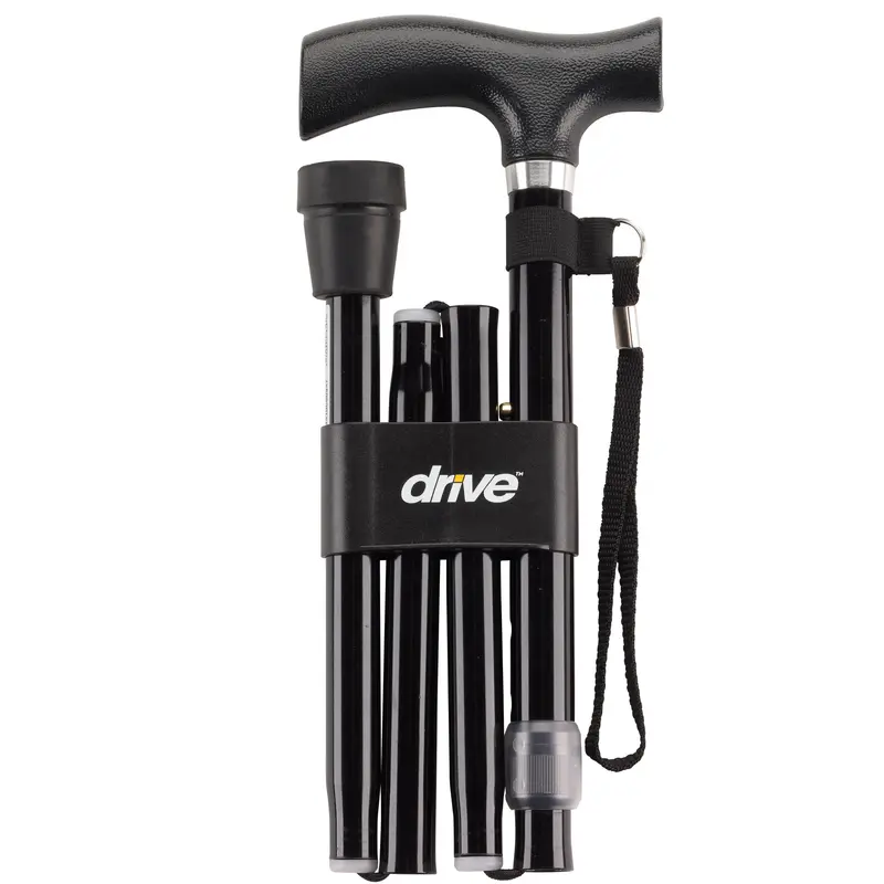 Heavy-Duty Adjustable Folding Cane with T-Handle – Lightweight Aluminum Design
