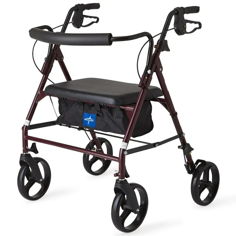 Heavy-Duty Bariatric Rollator Walker – Standard Frame, 1 Unit