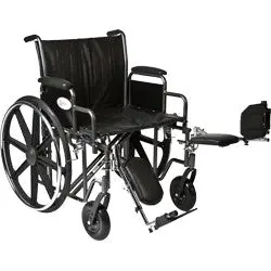Heavy-Duty K0007 Wheelchair – 22″ x 18″ Seat with Legrests