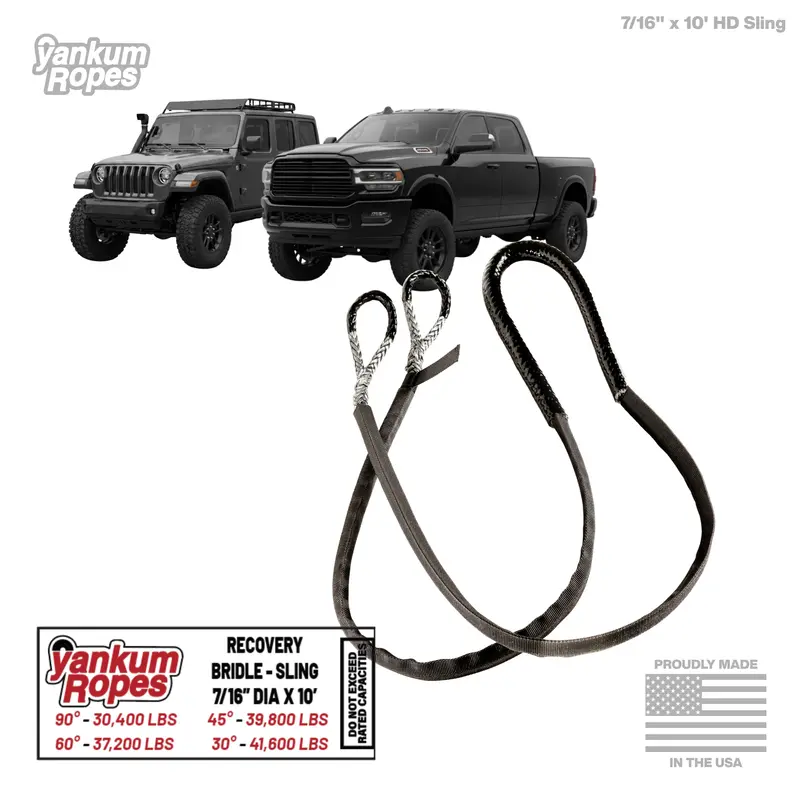 Heavy-Duty Synthetic Recovery Sling – High-Strength Nylon Webbing