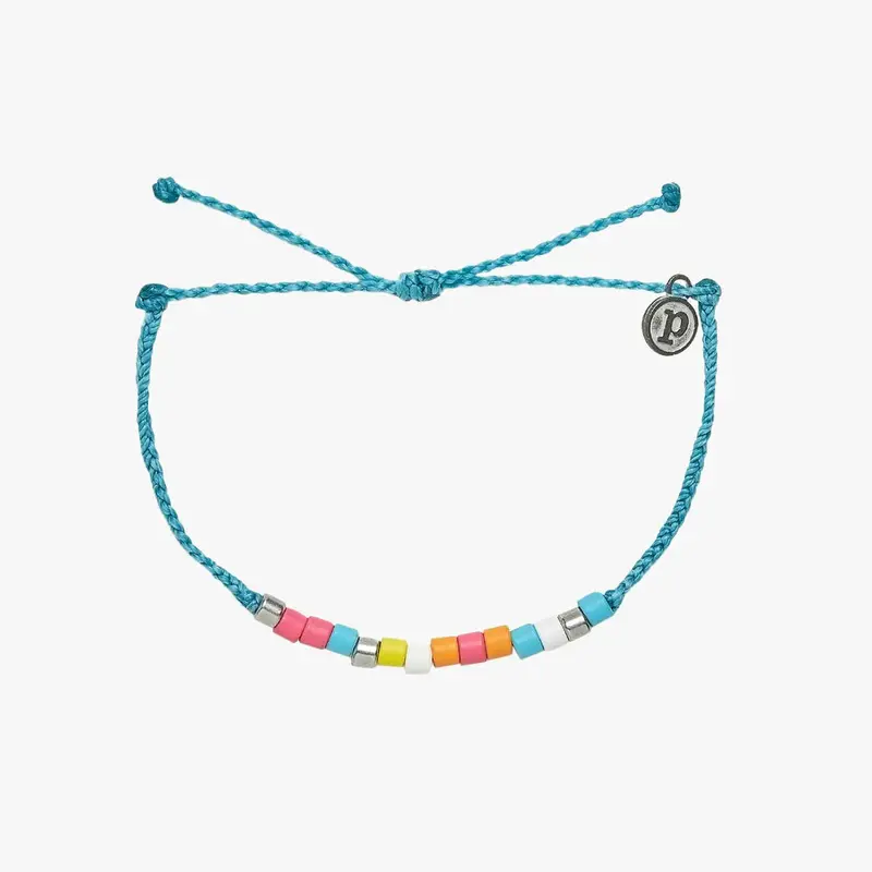 Heshi Bead Charm Bracelet – Pacific Blue, Sterling Silver