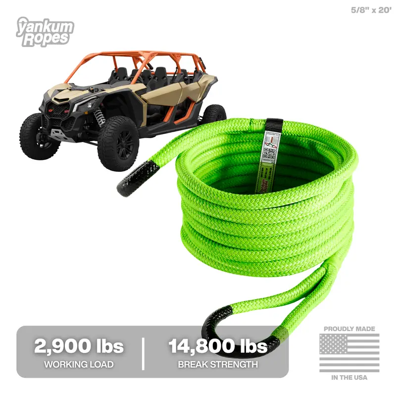 Hi-Visibility Kinetic Recovery Rope