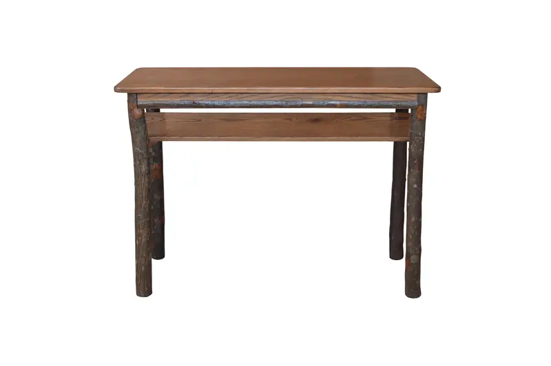 Hickory Hallway Console Table – Slim Rustic Entryway Furniture