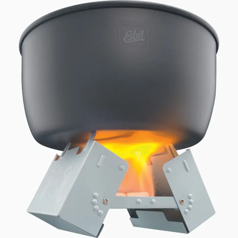 High-Capacity Pocket Stove with Integrated Fuel Supply