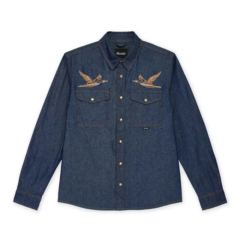 Hooke Flying Duck Denim Shirt for Men