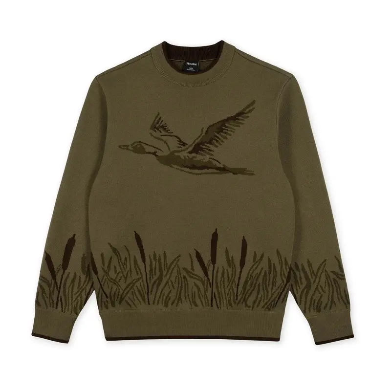 Hooke Flying Duck Knit Sweater – Men’s Casual Layer