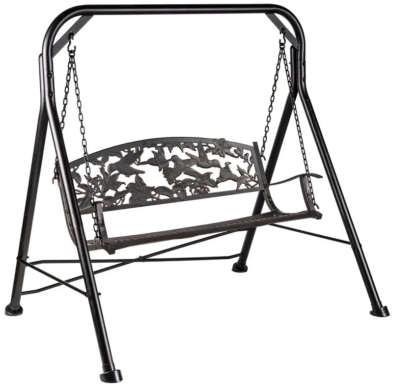 Hummingbird Garden Swing – Outdoor Wildlife-Themed Seat