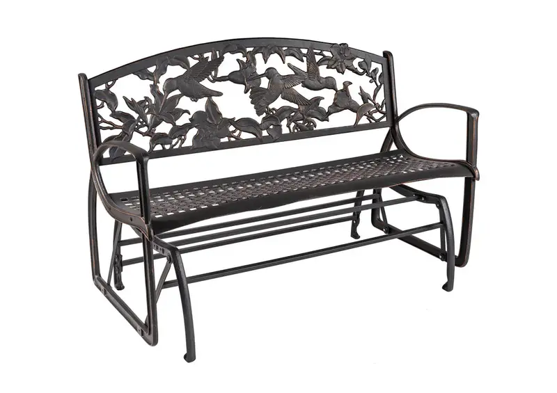 Hummingbird-Inspired Outdoor Glider Bench