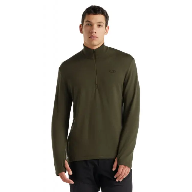 Icebreaker Men’s Merino Wool Original Long-Sleeve Half-Zip Top