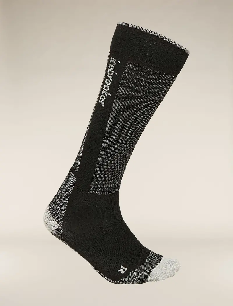 Icebreaker Men’s Ski+ Light Over-the-Calf Socks – Merino Wool Performance Socks for Skiing and Snow Sports