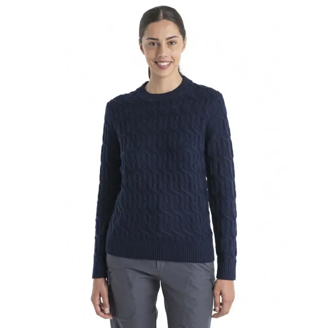 Icebreaker Women’s Merino Cable Knit Crewe Sweater