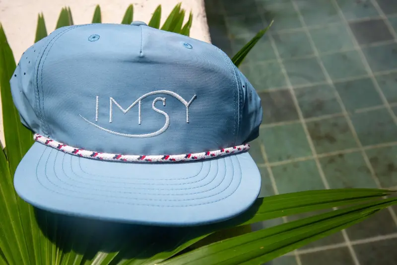 IMSY Wide-Brim Sun Hat in Blue Steele Shade