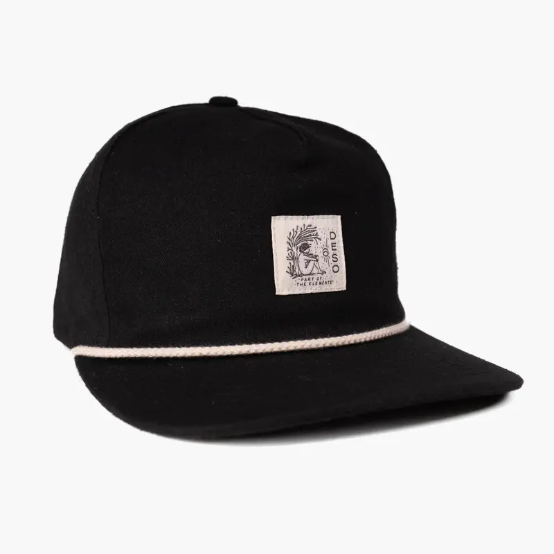 Indica Matte Black 5-Panel Cap