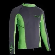 ION Onyx Neo 2/1mm Long-Sleeve Wetsuit Top – Grey/Green, 2013