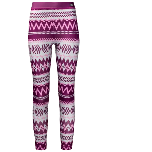 Jack Wolfskin Women’s Ginuit Thermal Tights – Soft, Stretchy Winter Leggings with Breathability