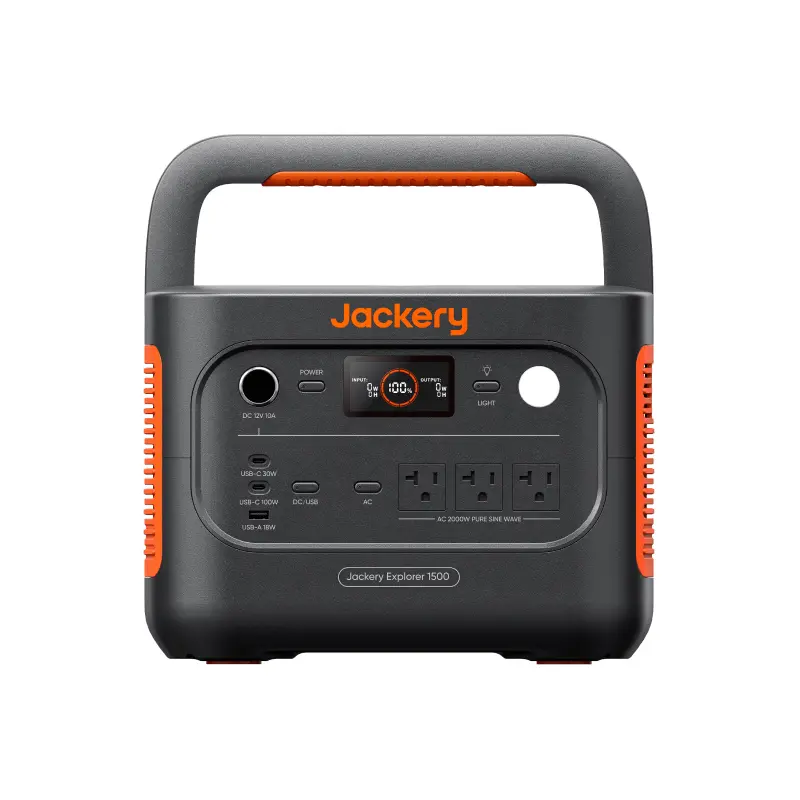 Jackery Explorer 1500 v2 Portable Power Station — 1512Wh LiFePO4 Capacity