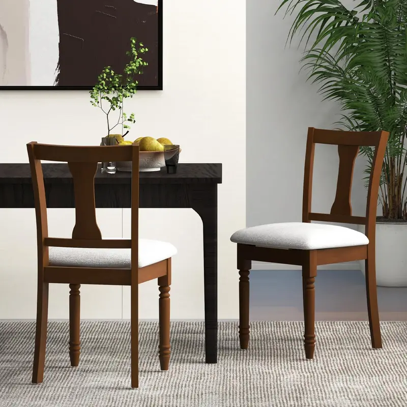 KOMFOTT Flip-Up Storage Dining Chairs (2 or 4-Pack) – Space-Saving Wood Design with Lift-Up Seat