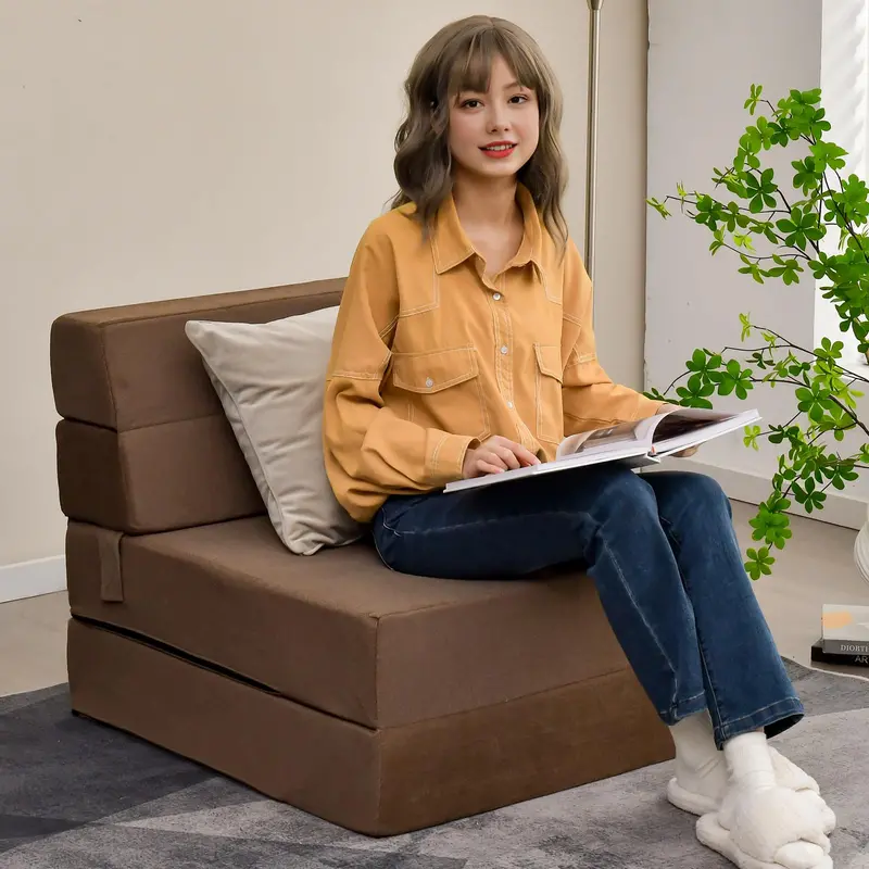 KOMFOTT Foldable Floor Sofa Bed – Convertible Sleeper Chair for Living Room or Guest Use