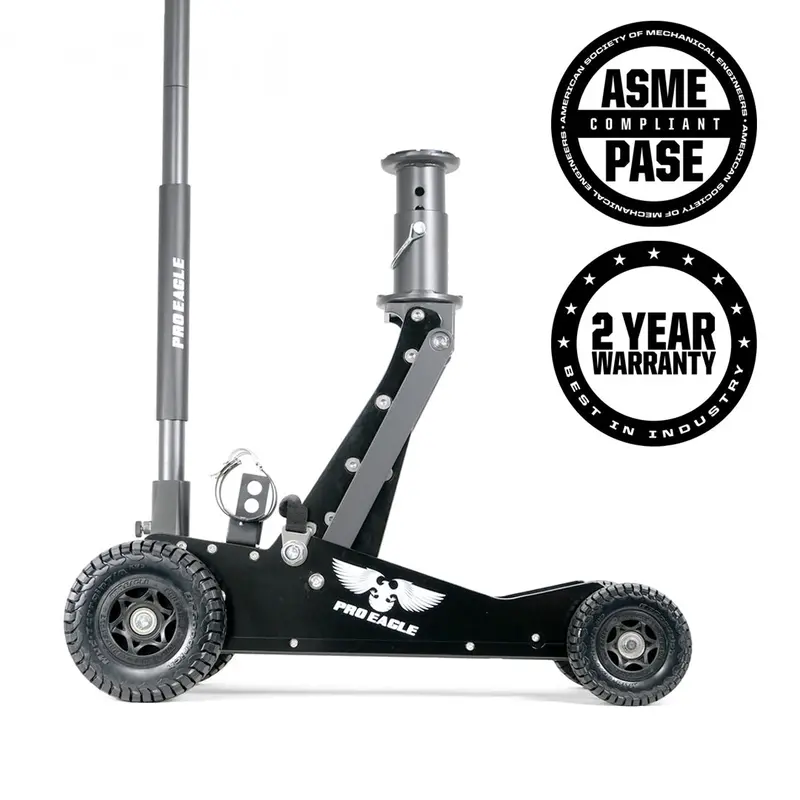 Kratos 3-Ton Off-Road Floor Jack with Oversized Wheels
