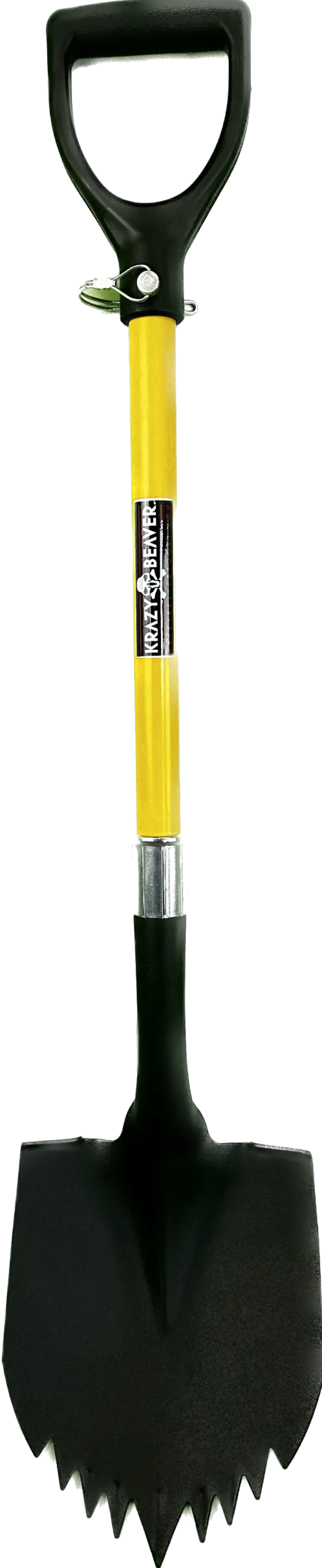 Krazy Beaver All-Terrain Shovel – Black Textured Head, Yellow Handle (Model 45635)