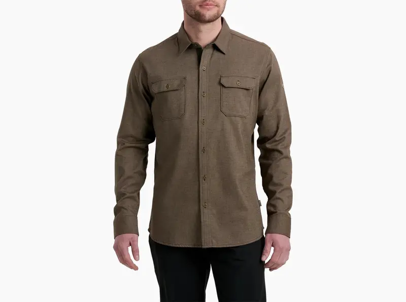 Kuhl Descendr Flannel Shirt for Men – Soft Brushed Cotton Plaid Top