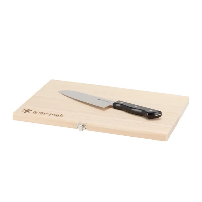 Large Bamboo Chopping Board & Chef Knife Set