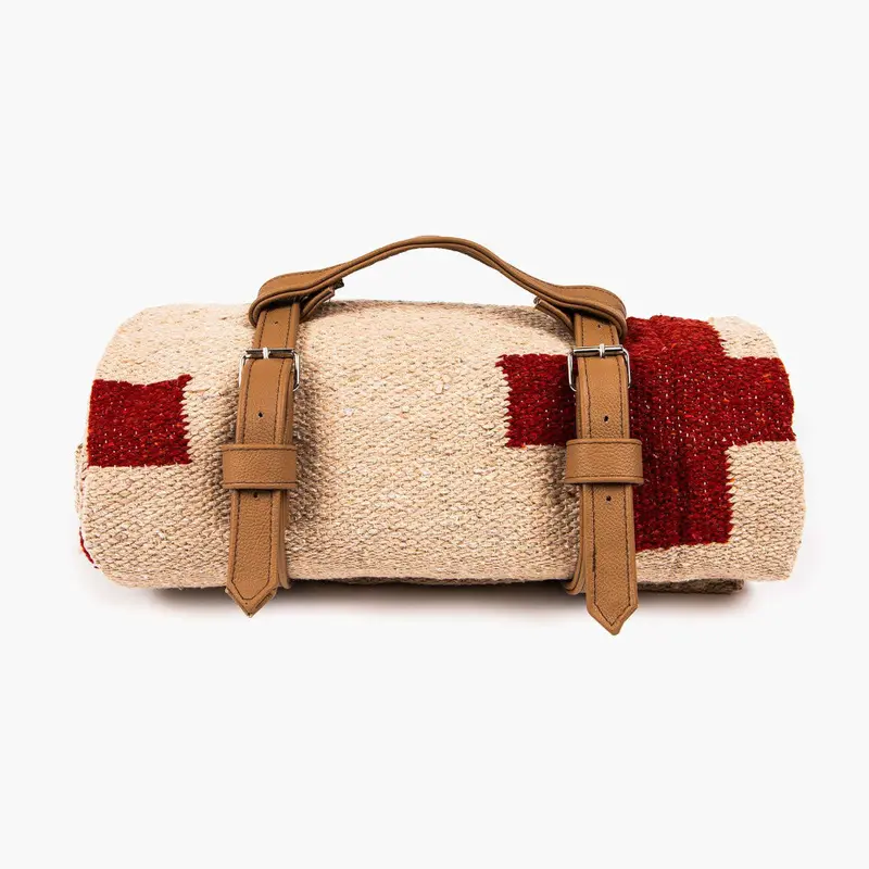 Leather-Wrapped Blanket Carrier
