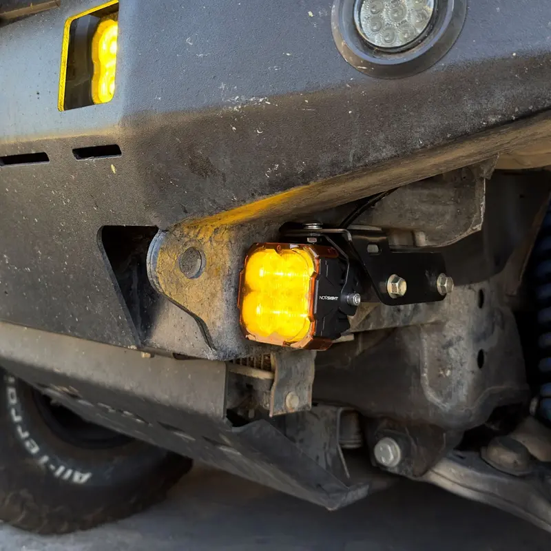 LED Light Pod Mounting Brackets for High-Clearance Bumpers — Compatible with 1996–2002 4Runners