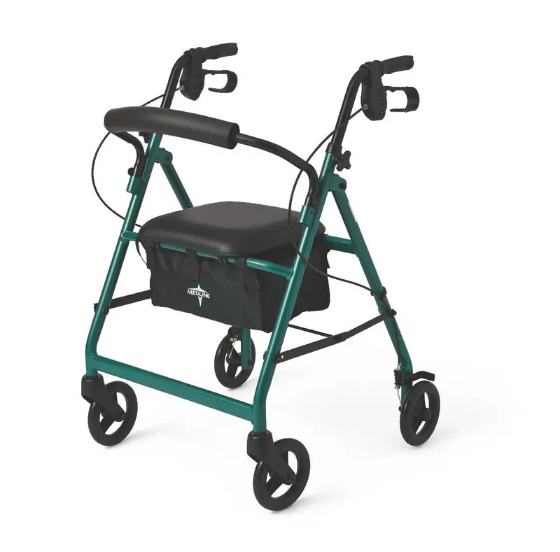 Lightweight Basic Rollator – 6-Inch Wheels, Green Frame